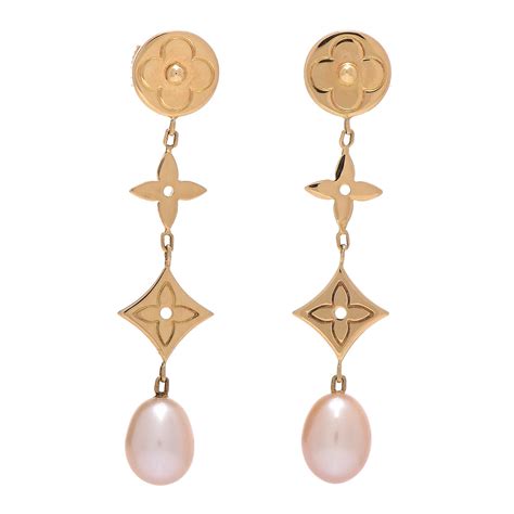 louis vuitton pearls|Louis Vuitton earrings.